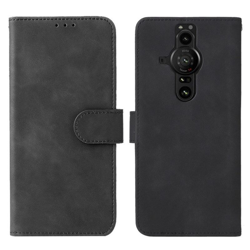 Custodia in pelle Sony Xperia Pro-I Tocco Di Pelle