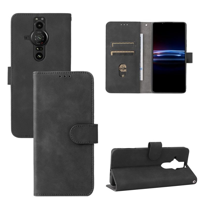 Custodia in pelle Sony Xperia Pro-I Tocco Di Pelle