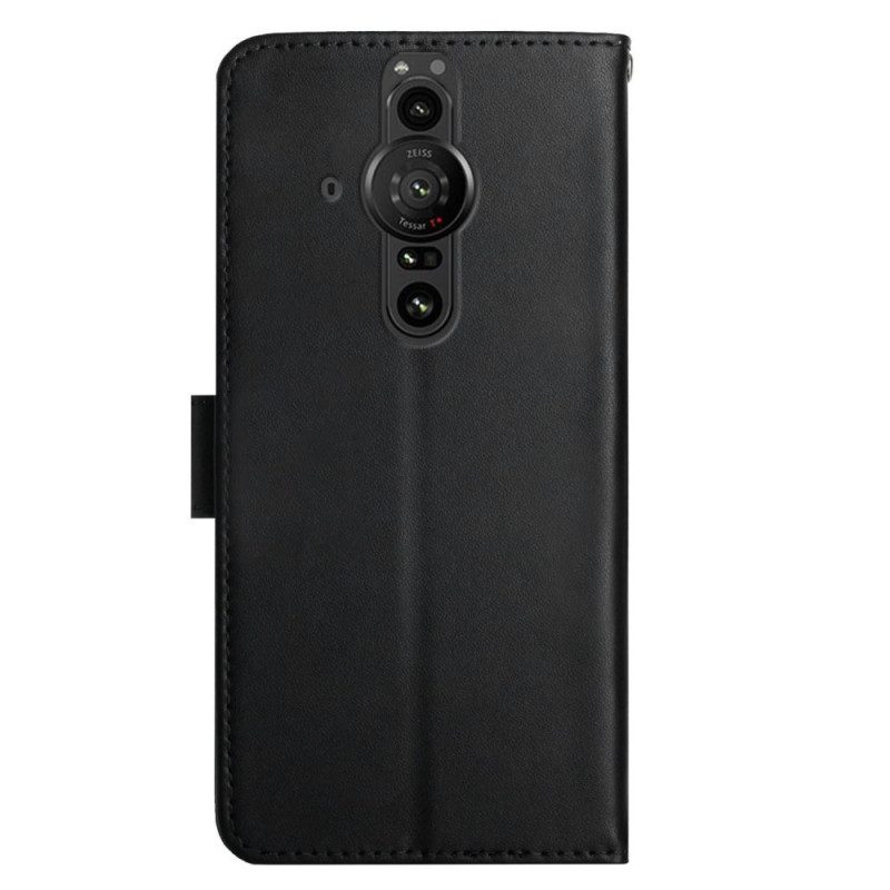 Custodia in pelle Sony Xperia Pro-I Vera Pelle Nappa