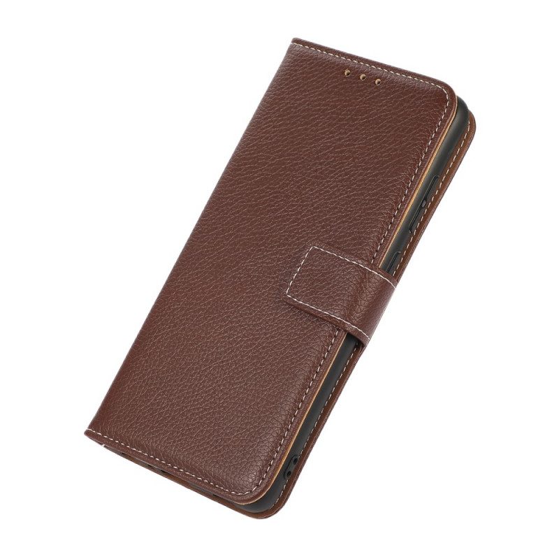 Folio Cover Sony Xperia Pro-I Cuciture A Vista Lychee