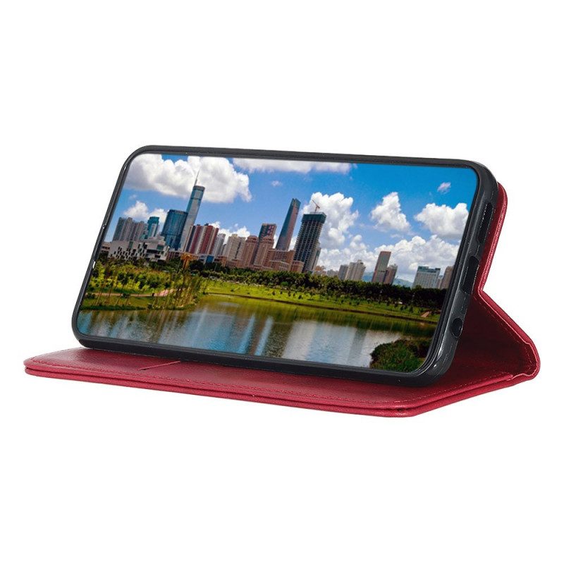 Folio Cover Sony Xperia Pro-I Custodia in pelle Pelle Crosta Litchi