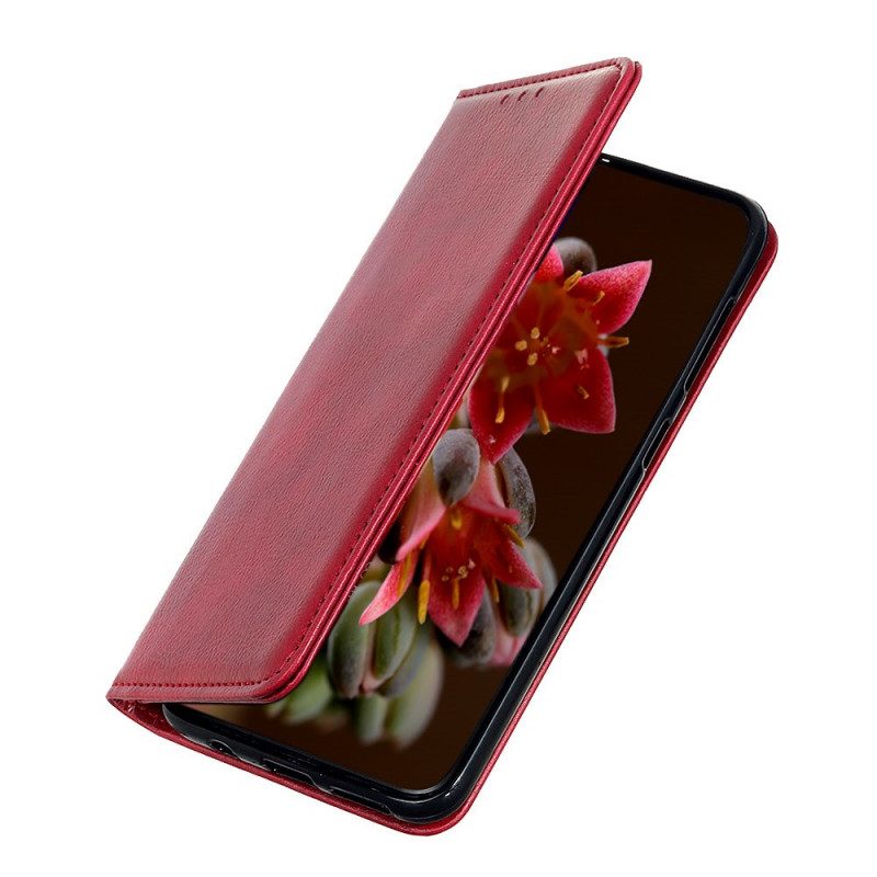 Folio Cover Sony Xperia Pro-I Custodia in pelle Pelle Crosta Litchi