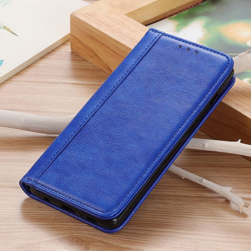 Folio Cover Sony Xperia Pro-I Custodia in pelle Eleganza Split Litchi Leather