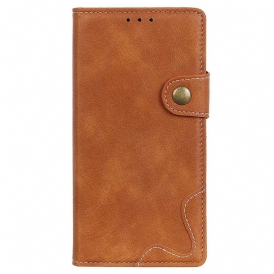 Folio Cover Sony Xperia Pro-I Pulsante Di Cucito Artistico