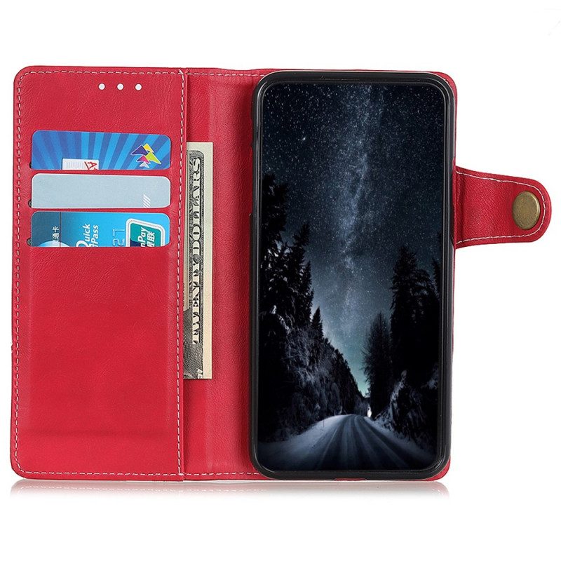 Folio Cover Sony Xperia Pro-I Pulsante Di Cucito Artistico