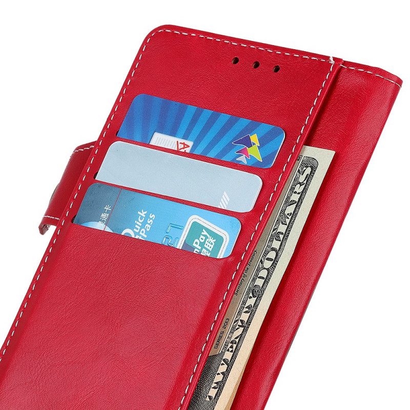 Folio Cover Sony Xperia Pro-I Pulsante Di Cucito Artistico