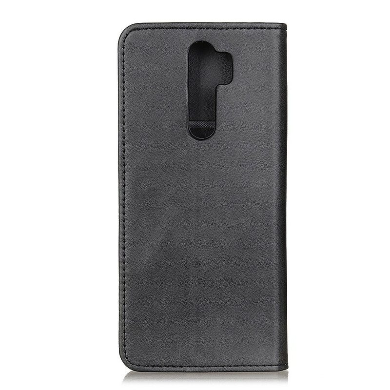 Folio Cover Xiaomi Redmi 9 Custodia in pelle Cuoio Spaccato