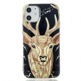 Cover iPhone 12 Mini Cervo Maestoso Fluorescente