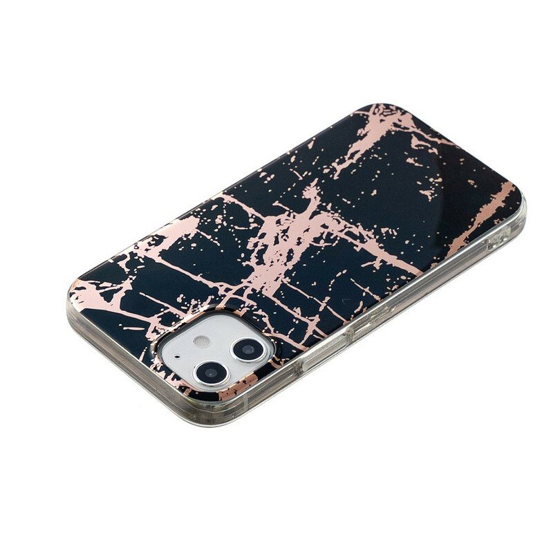 Cover iPhone 12 Mini Geometria Colorata In Marmo 2