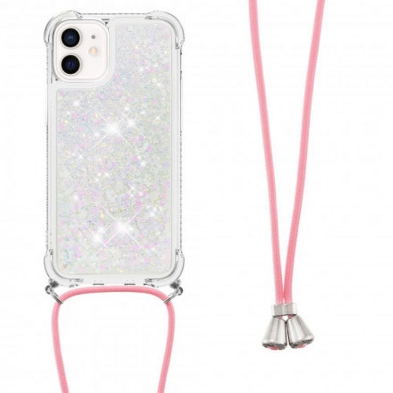 Cover iPhone 12 Mini Paillettes E Coulisse