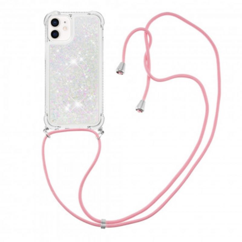 Cover iPhone 12 Mini Paillettes E Coulisse