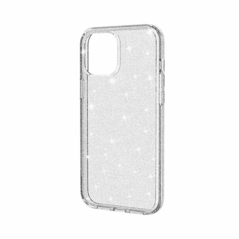 Cover iPhone 12 Mini Paillettes Trasparenti