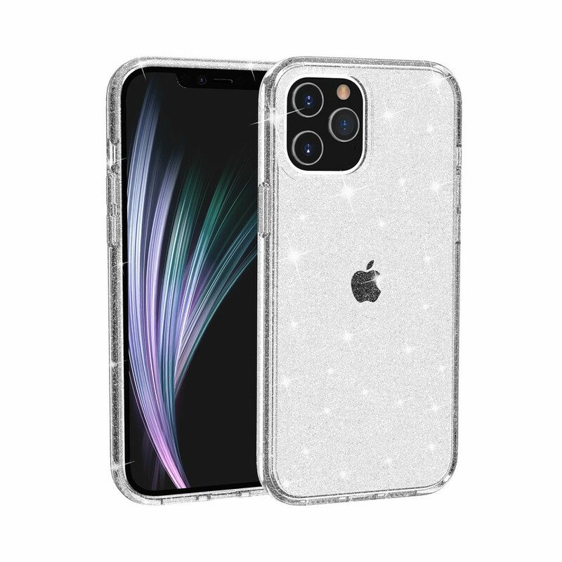 Cover iPhone 12 Mini Paillettes Trasparenti