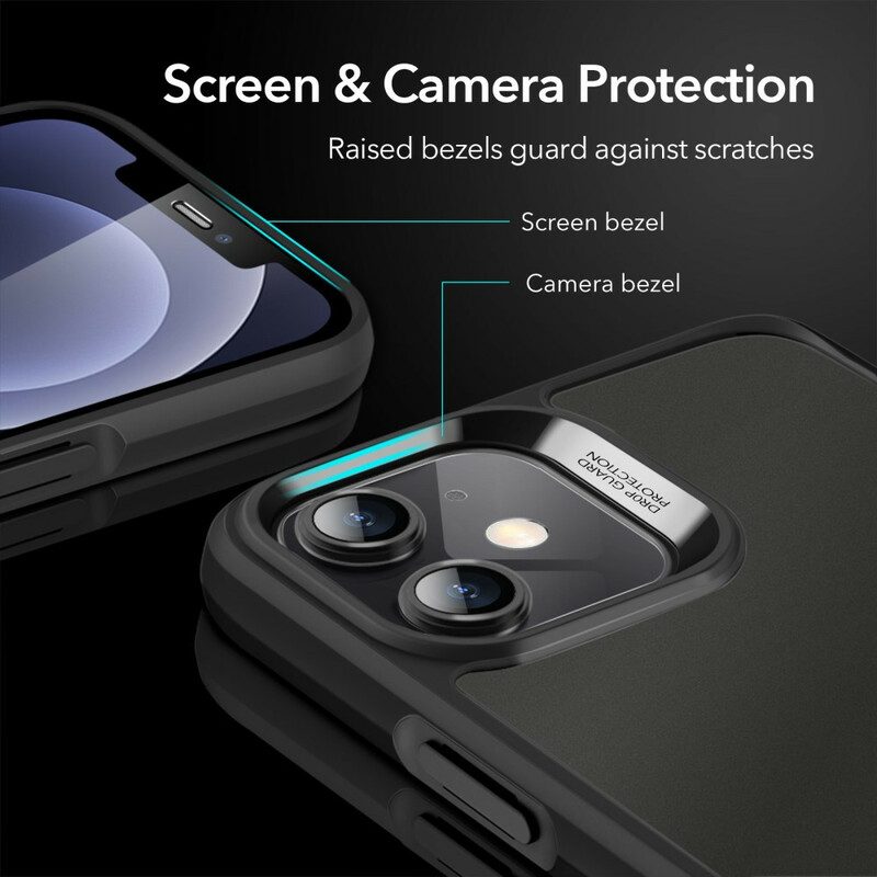 Cover iPhone 12 Mini Retro In Vetro E Bordi In Silicone