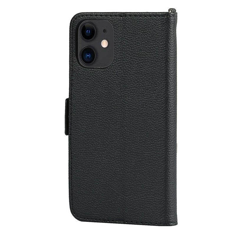 Custodia in pelle iPhone 12 Mini Cuore Strappato