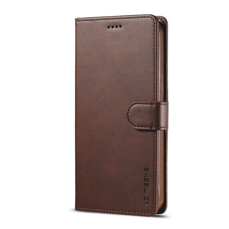 Custodia in pelle iPhone 12 Mini Lc.imeeke Effetto Pelle