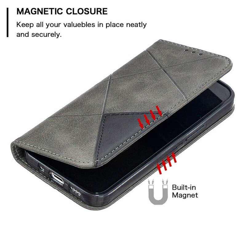 Folio Cover iPhone 12 Mini Custodia in pelle Stile D'artista