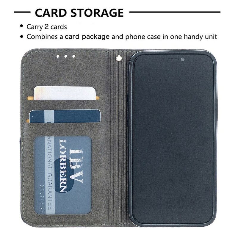 Folio Cover iPhone 12 Mini Custodia in pelle Stile D'artista