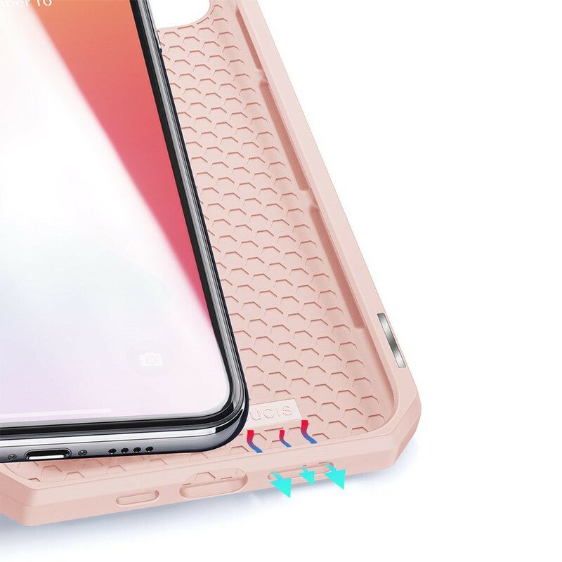 Folio Cover iPhone 12 Mini Custodia in pelle Pelle X Serie Dux Ducis