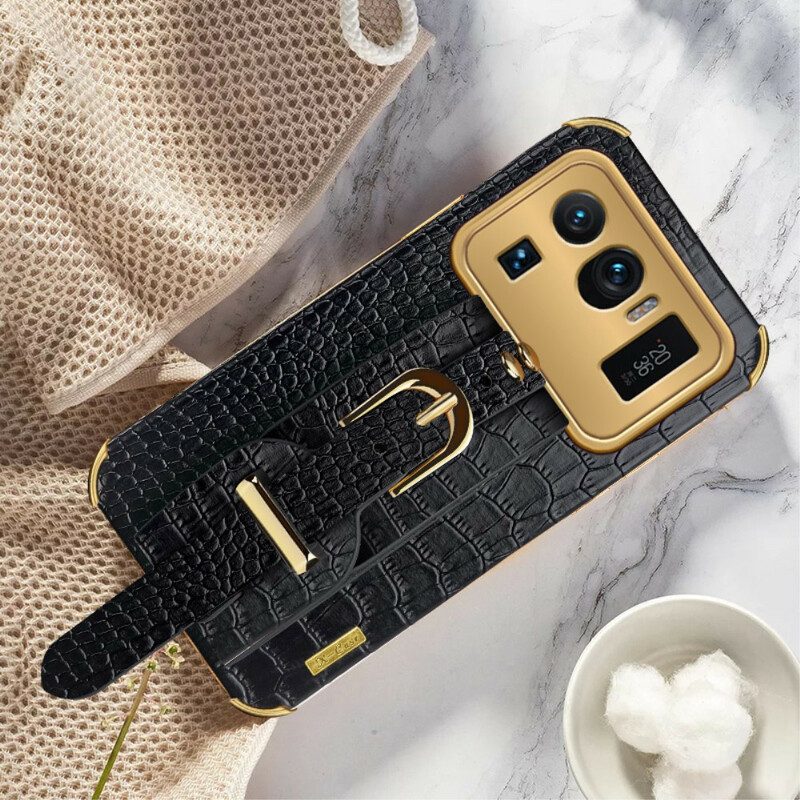 Cover Xiaomi Mi 11 Ultra Cinturino In Cocco