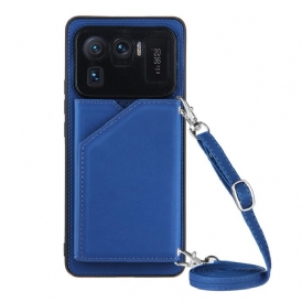 Cover Xiaomi Mi 11 Ultra Cordino Porta Tessere Multiplo