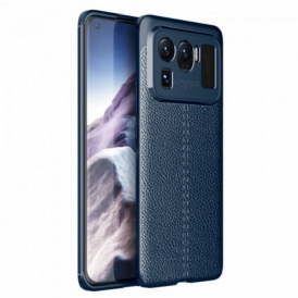 Cover Xiaomi Mi 11 Ultra Doppia Linea Litchi Effetto Pelle