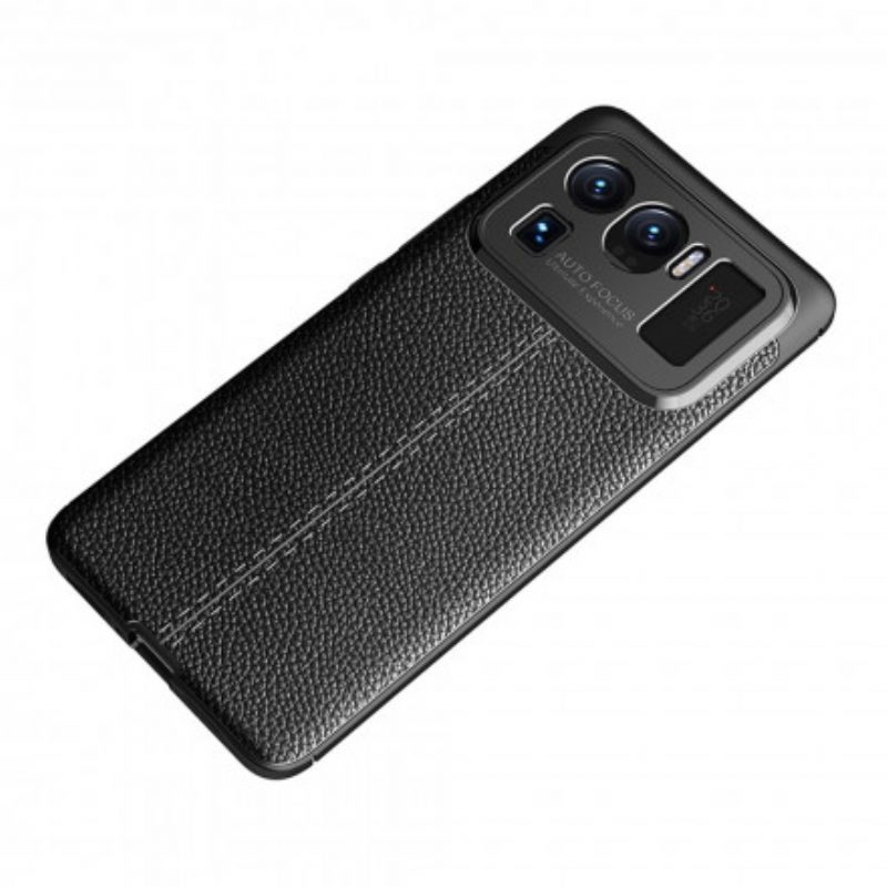 Cover Xiaomi Mi 11 Ultra Doppia Linea Litchi Effetto Pelle