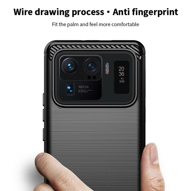 Cover Xiaomi Mi 11 Ultra Fibra Di Carbonio Spazzolata Mofi