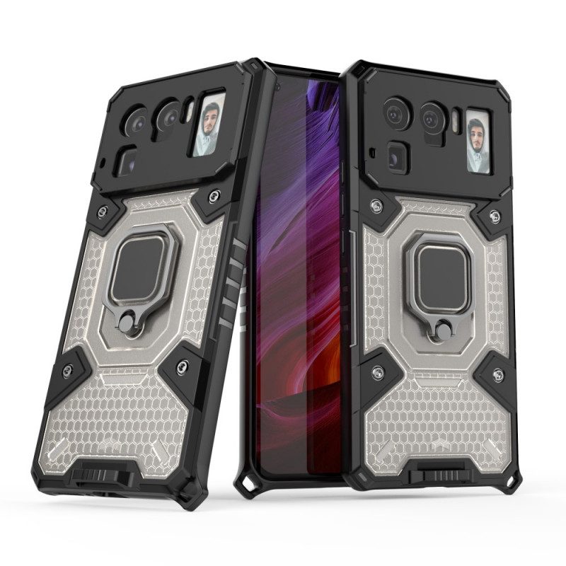 Cover Xiaomi Mi 11 Ultra Nido D'ape Con Anello