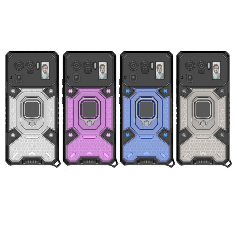 Cover Xiaomi Mi 11 Ultra Nido D'ape Con Anello