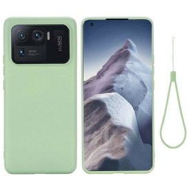 Cover Xiaomi Mi 11 Ultra Silicone Liquido Con Cordino
