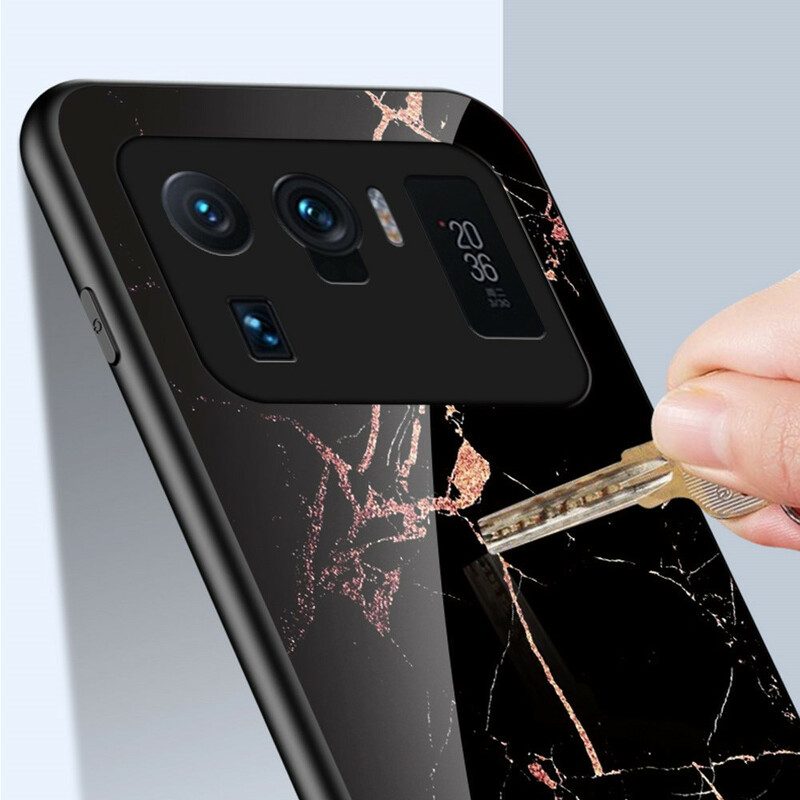 Cover Xiaomi Mi 11 Ultra Vetro Temperato Marmo Colorato