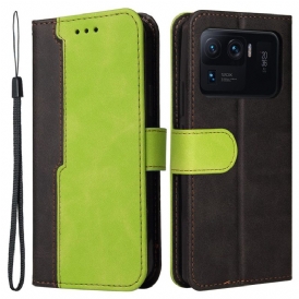 Custodia in pelle Xiaomi Mi 11 Ultra Due Toni