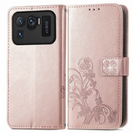 Custodia in pelle Xiaomi Mi 11 Ultra Fiori Asiatici