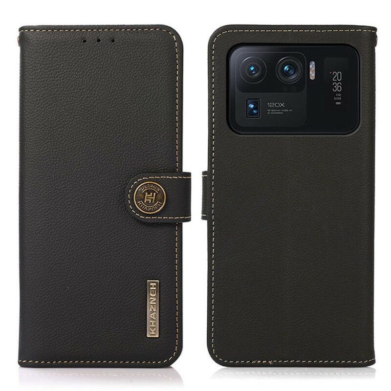 Custodia in pelle Xiaomi Mi 11 Ultra Khazneh Rfid In Vera Pelle