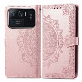 Custodia in pelle Xiaomi Mi 11 Ultra Mandala Medioevo