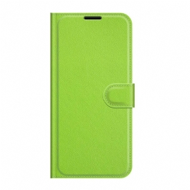 Folio Cover Xiaomi Mi 11 Ultra Classico Effetto Pelle Litchi