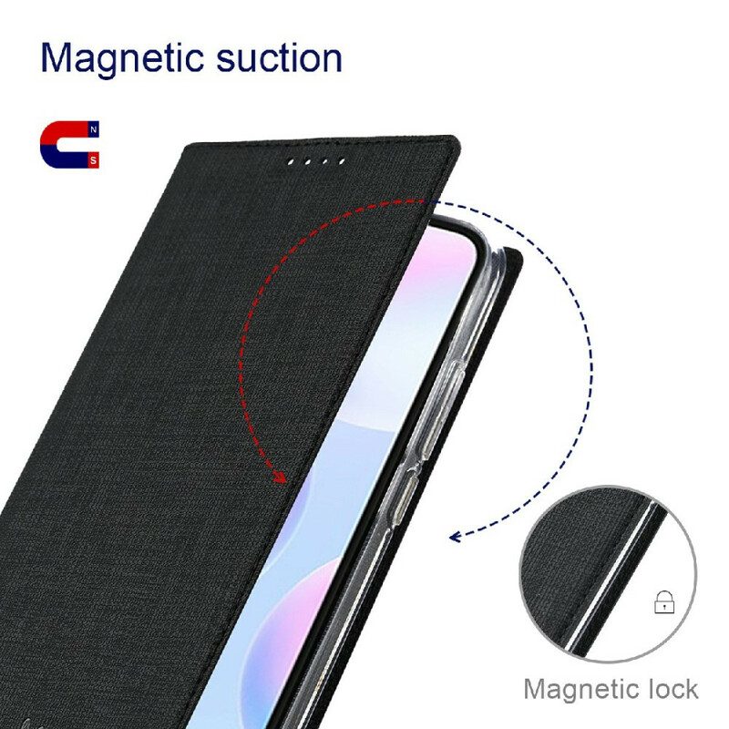 Folio Cover Xiaomi Mi 11 Ultra Custodia in pelle Tessuto Vili Dmk