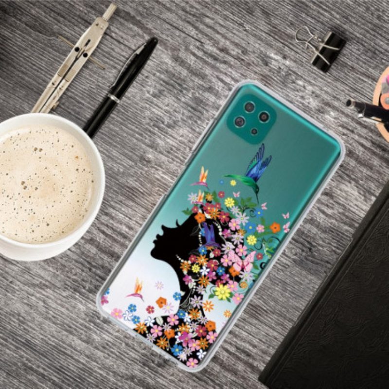 Cover Samsung Galaxy A22 5G Bella Testa Di Fiore