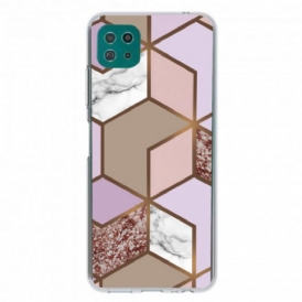 Cover Samsung Galaxy A22 5G Marmo Geometrico