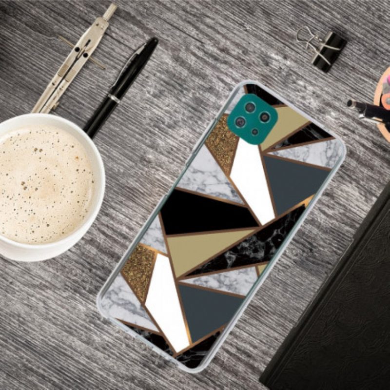 Cover Samsung Galaxy A22 5G Marmo Geometrico