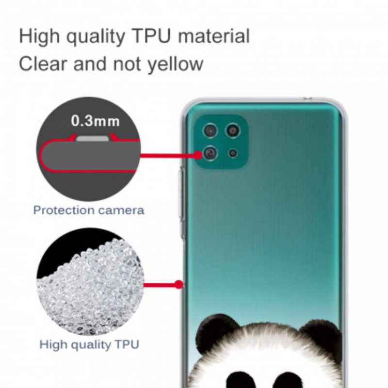 Cover Samsung Galaxy A22 5G Panda Senza Soluzione Di Continuità