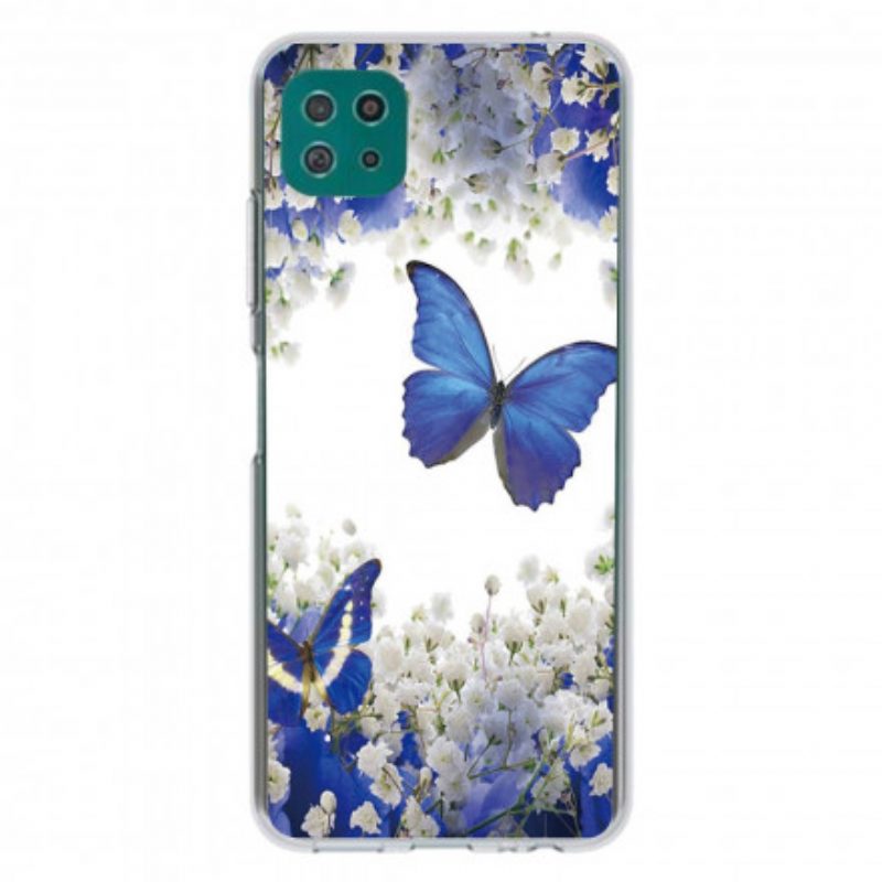 Cover Samsung Galaxy A22 5G Progettare Farfalle