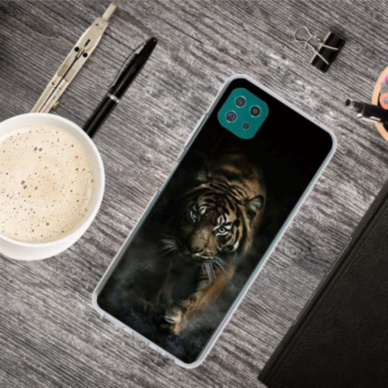 Cover Samsung Galaxy A22 5G Tigre Flessibile