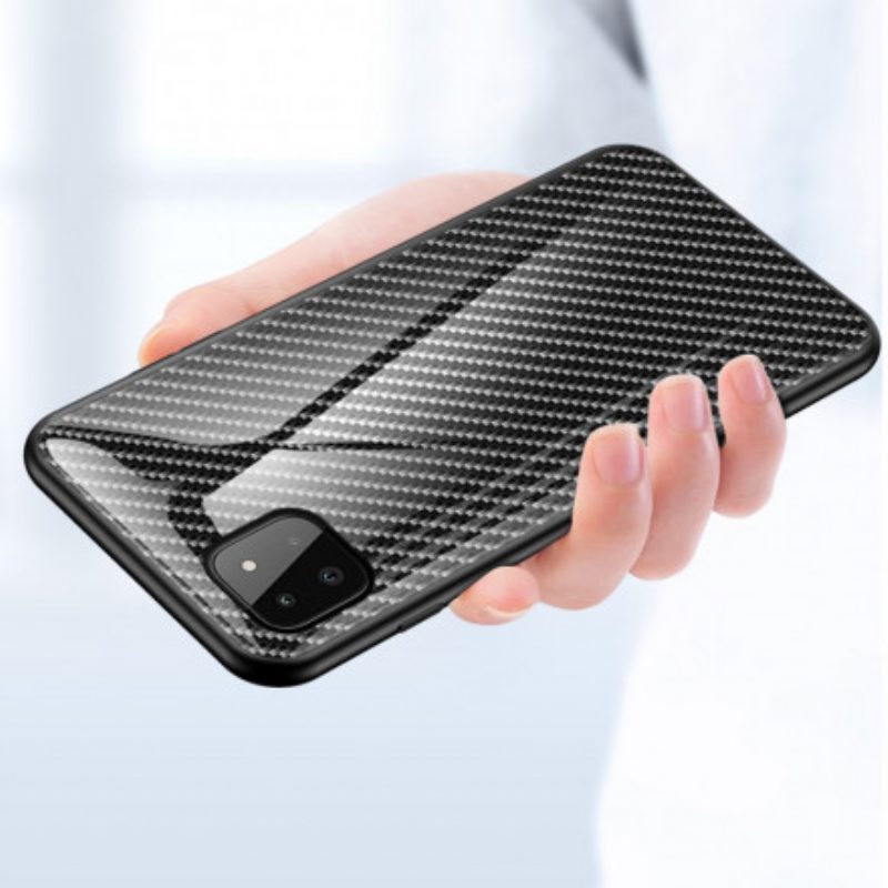 Cover Samsung Galaxy A22 5G Vetro Temperato In Fibra Di Carbonio