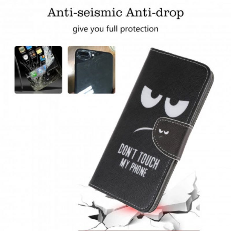 Custodia in pelle Samsung Galaxy A22 5G Non Toccare Il Mio Telefono