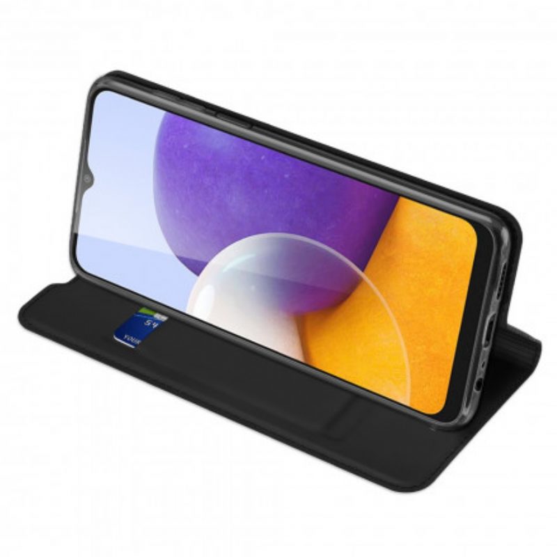 Folio Cover Samsung Galaxy A22 5G Custodia in pelle Pelle Pro Dux Ducis