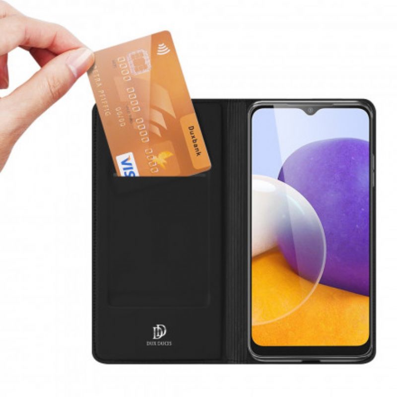 Folio Cover Samsung Galaxy A22 5G Custodia in pelle Pelle Pro Dux Ducis
