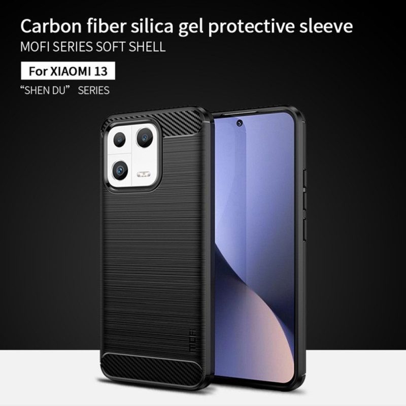 Cover Xiaomi 13 Fibra Di Carbonio Spazzolata Mofi