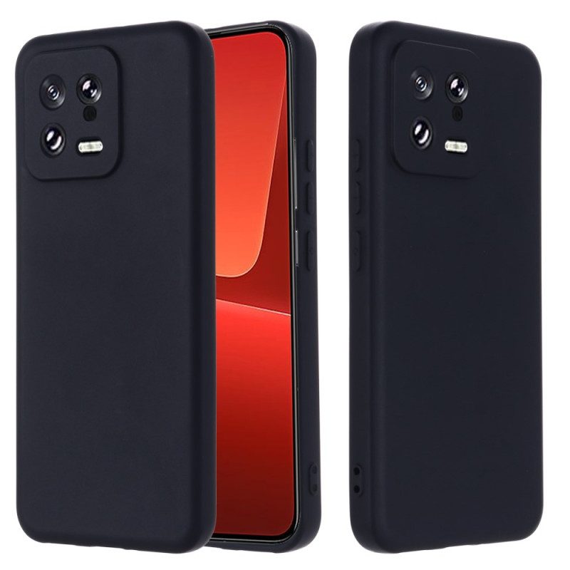 Cover Xiaomi 13 Silicone Liquido Con Cordino